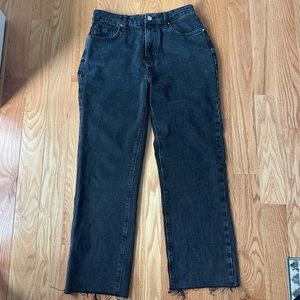 ZARA HIGH RISE Z1975 STRAIGHT LEG JEANS